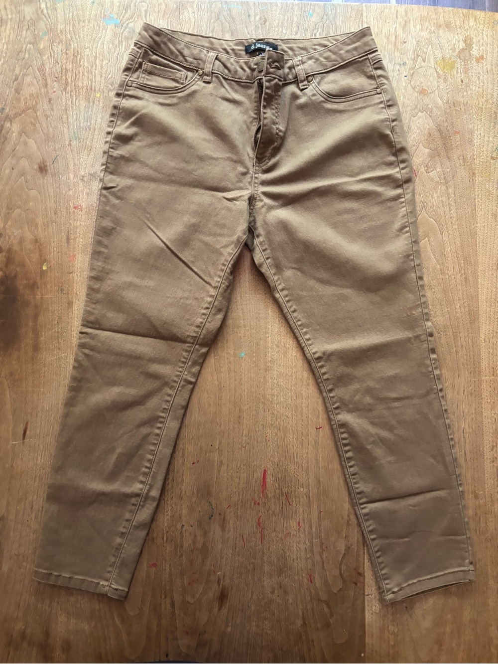 d. jeans Brown High-Rise Slim Pants